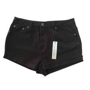Highway Jeans Black Denim Shorts